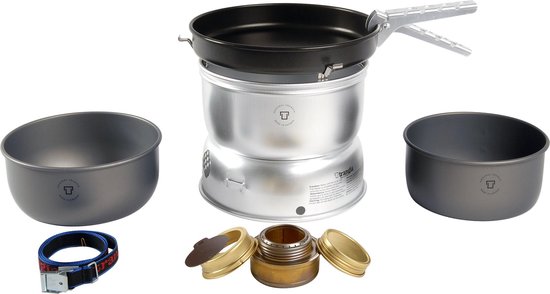 Trangia 25-9 UL/HA Ultra-lichtgewicht Hard Anodised Spiritus campingkookset 22 x 10,5 cm van Merkloos
