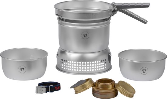 Trangia Stove 27-1 UL Ultra-lichtgewicht spiritus campingkookset 18,5 x 10 cm van Merkloos
