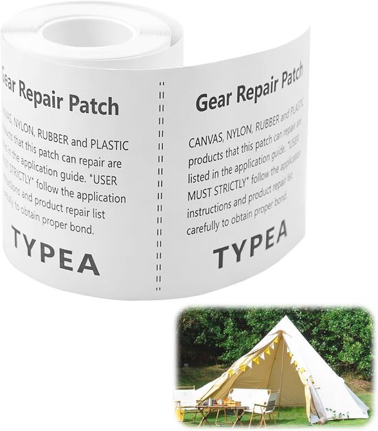 Transparant en waterdicht plakband voor duurzame reparaties van kleding, tenten en meubels van Tear aid