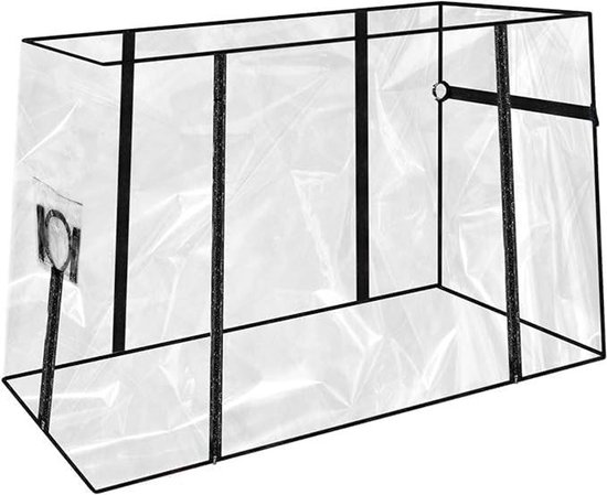 Transparante regenhoes voor bolderkar - universeel - opvouwbaar van LifeGoods