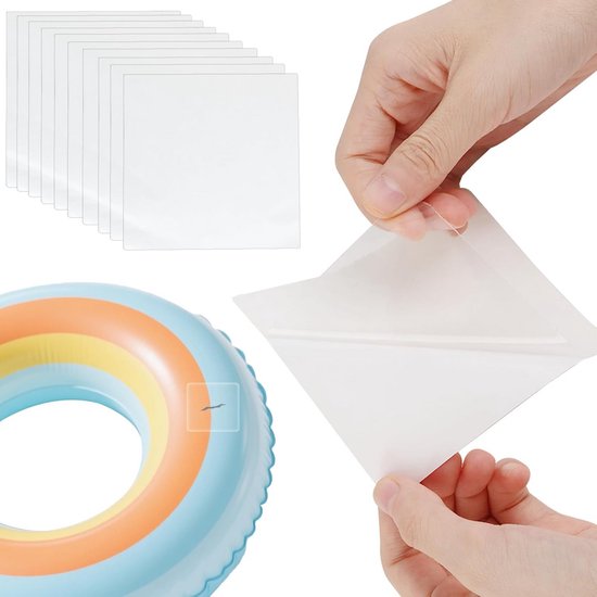 Transparante TPU Reparatiepleisters voor Opblaasbare Artikelen - Waterdicht Zwembad & Luchtbed Plakset van Merkloos