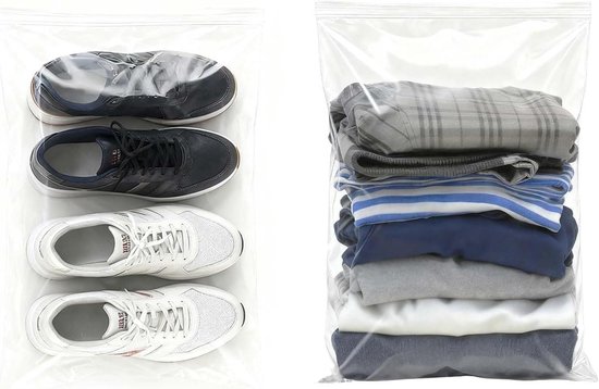 Transparante Zipzakken - Afsluitbare Plastic Zakken - Opslag en Organisatie - Verdikt Duurzaam Materiaal