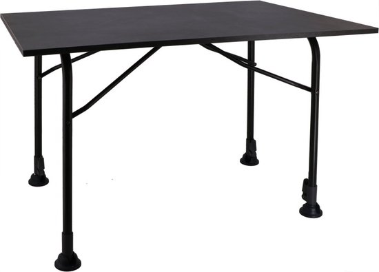 Travellife Barletta tafel Ultra 120 Antraciet - Exteriolit tafelblad - In hoogte verstelbaar - Lichtgewicht en compact inklapbaar van Travellife