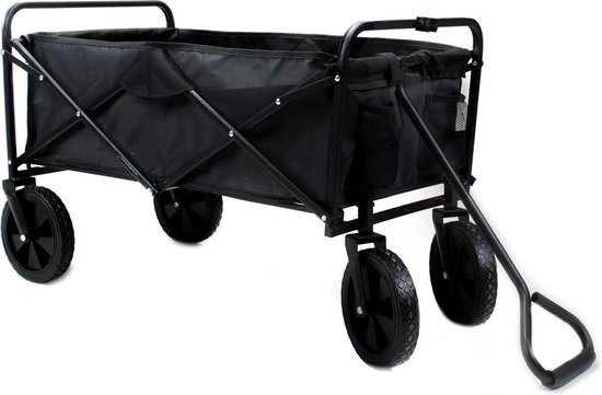 Travellife Bolderkar Largo Zwart - Tot 75 kilo draagvermogen - Weerbestendig - Inclusief handige draagtas van Travellife