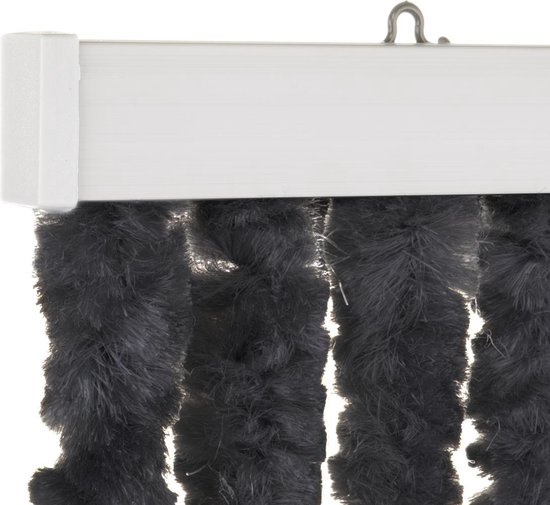 Travellife Chenille Vliegengordijn - Antraciet - 56 x 185 cm van Travellife
