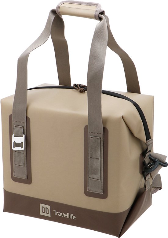 Travellife Freja Koeltas 17L Beige - UV- en waterdichte stof - Houdt 6 uur lang koel - Compact opvouwbaar van Merkloos