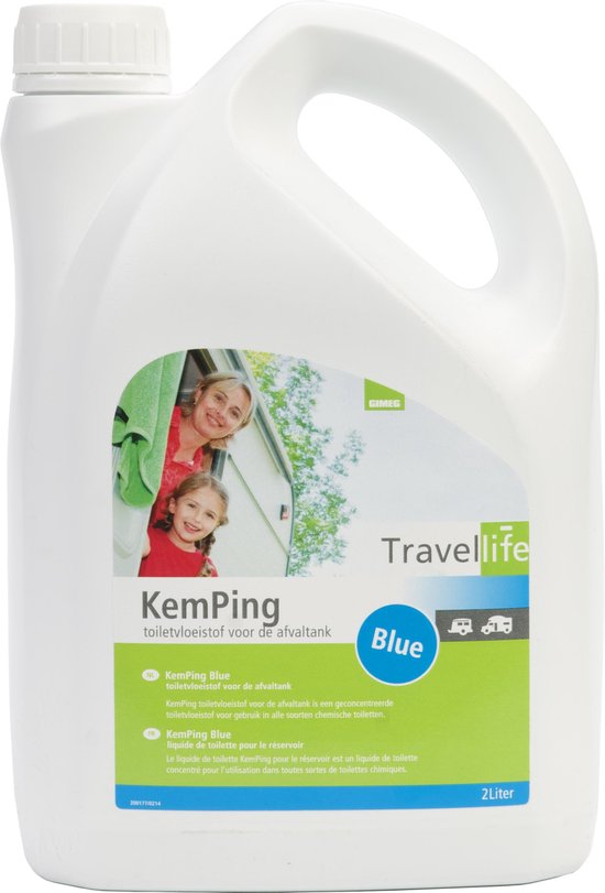 Travellife KemPing Blue - Toiletvloeistof - 2 Liter van Travellife