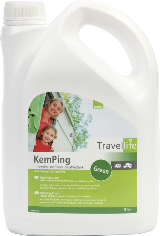 Travellife KemPing Green - Toiletvloeistof - 2 Liter van Travellife