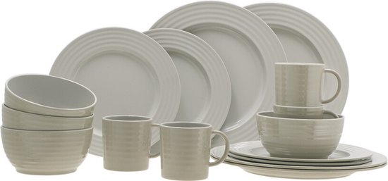Travellife Rota serviesset beige 16-delig van Travellife