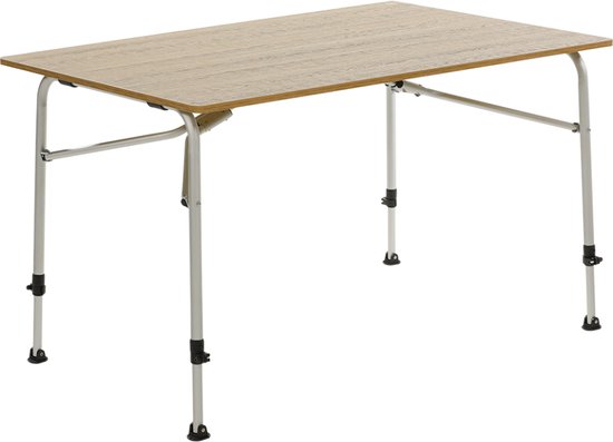 Travellife Sorrento Campingtafel Honeycomb Bruin 120x80 - Kras- en hittebestendig - Extreem lichtgewicht - Inclusief draagtas van T