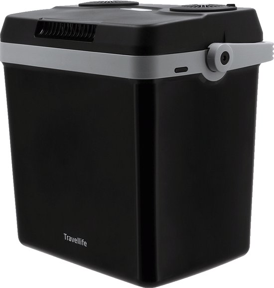 Travellife TL32 Thermo-Elektrische Koelbox Antraciet - 25L - AC/DC - 12V/230V - Geschikt voor 1,5 L flessen van Travellife