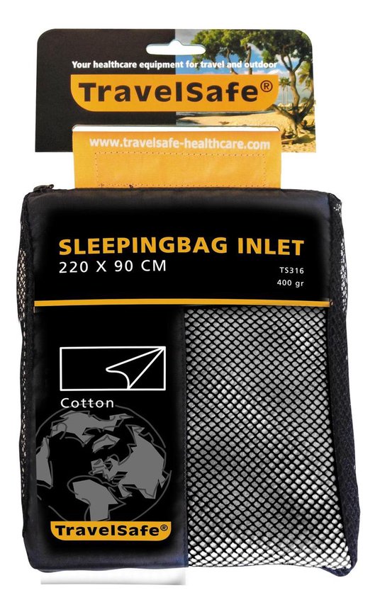 Travelsafe Cotton Inlet - Deken - 1pers. - Beige/ Brown van T