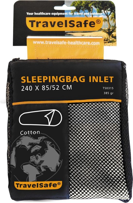 Travelsafe Cotton Inlet Mummy Slaapzak - Wit van T