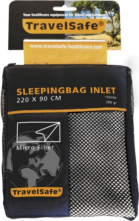 Travelsafe Microfiber Inlet - Deken - 1pers. - White natural van T