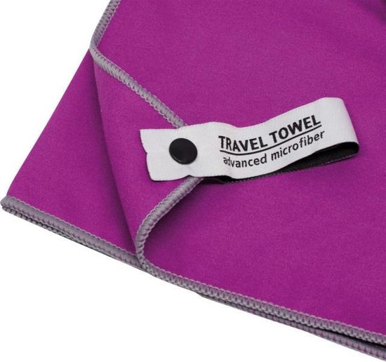 TravelSafe Microvezel handdoek XS – Paars - 40x80 cm