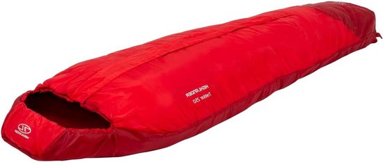 Trekker Slaapzak - Mummieslaapzak Kampeerzak - Kamperen en wandelen - Lichtgewicht comfort - One size - Rood