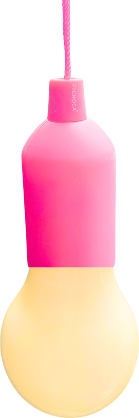 Treklamp Roze - Handige Hanglamp - Camping lamp - Kerstcadeau - LED - Roze - Fienosa Hanglamp Batterij - Nachtlamp Kinderen - Campinglampen - Tentlamp - Kampeerlamp - NIET INBEGREPEN aaa batterijen- Warm wit licht -Tuinverlichting - Feestverlichting