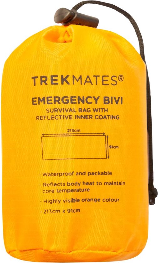 Trekmates Emergency Bivi Bivakzak Orange van Merkloos