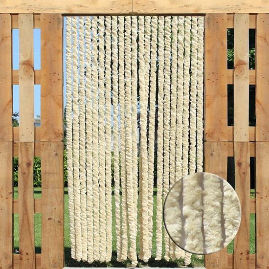 Trente - Kattenstaart - Beige - 90 x 220 cm van Merkloos
