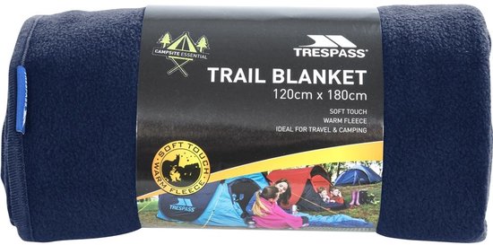 Trespass Snuggles - 120 x 180 cm deken marineblauw van Merkloos