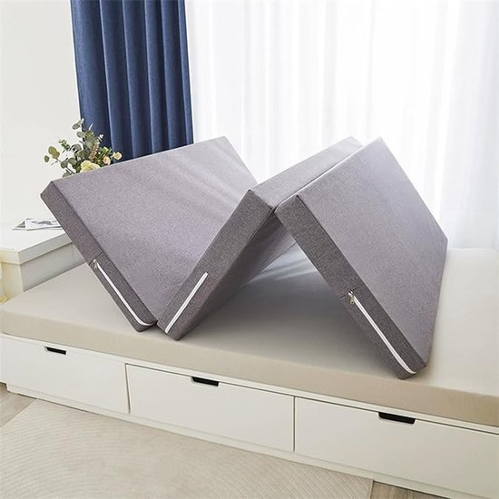Tri-Fold Vouwmatras - Dik Slaapkussen voor Gasten, Camping en Reizen van Merkloos