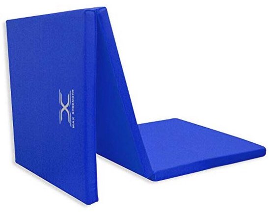 Tri Opvouwbare Gymnastiekmat 2 Inch Dikke Schuim Oefening Mat - 6ft X 2ft Multifunctioneel voor Yoga, Fitness, en Camping van Merkloos