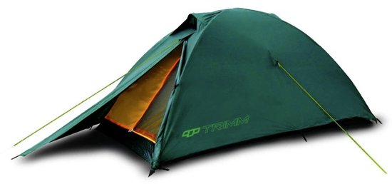 Trimm Duo - Tent - Groen - Lichtgewicht - 2 personen - Compact en Ventilerend - Kampeertent van Trimm