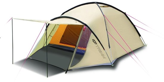 Trimm Enduro - Kampeertent - Sand/Creme - Ruim - 4 personen - Waterdicht en Ventilerend van Merkloos