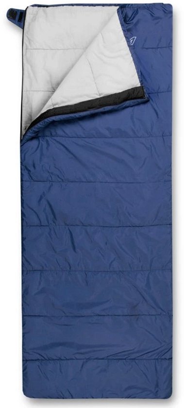 Trimm Travel - Deken Slaapzak - Blauw - Lichtgewicht - Zomer - 210×80 cm - Volledig Openritsbaar van Merkloos