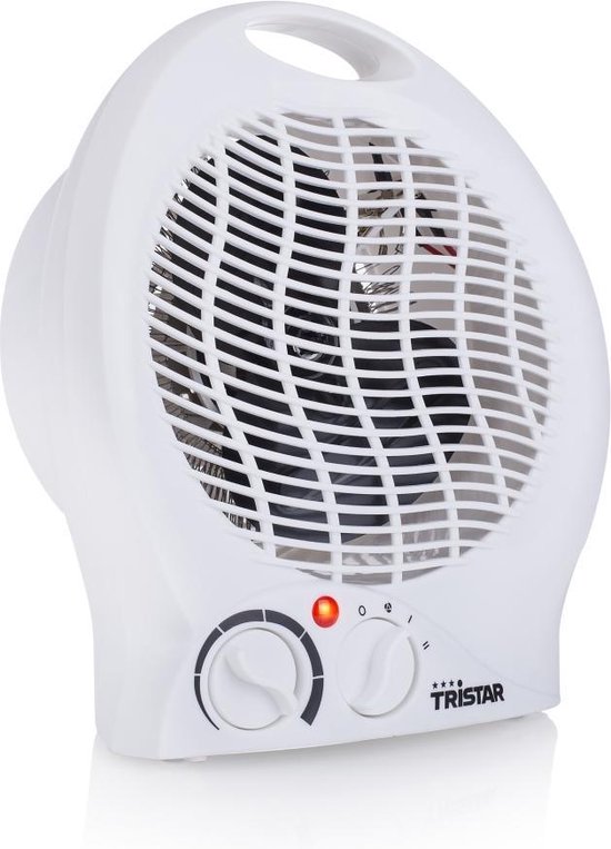 Tristar Elektrische Campingkachel KA-5039 - Ventilatorkachel - 2 warmtestanden 1000|2000 Watt - Voor kleine ruimtes - Wit van Tristar