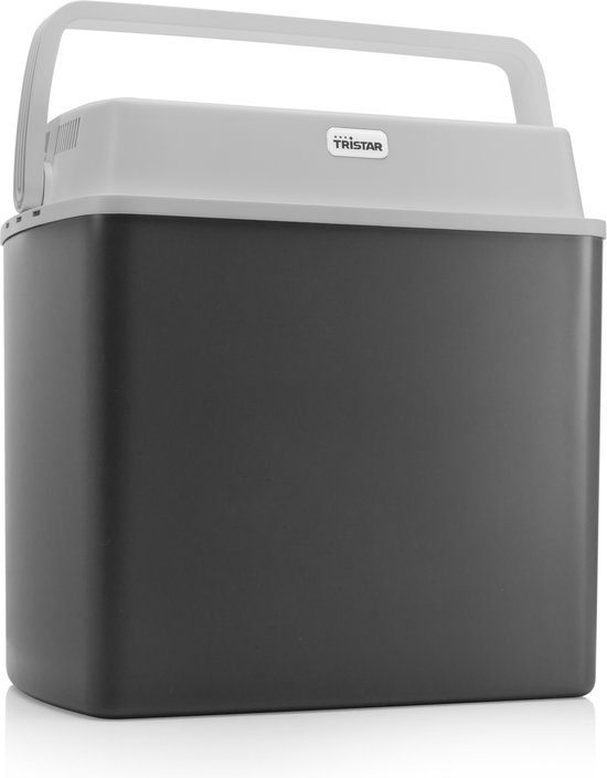 Tristar Koelbox KB-7424 - Coolbox 22 liter - Lichtgewicht met handvat - Thermo-elektrisch koelsysteem - Met 12V stekker voor onderweg en in auto - Om te vormen naar 230V netstroom stekker - Grijs van Tristar