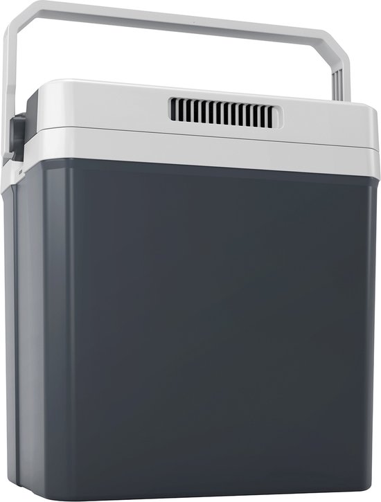 Tristar Koelbox KB-7524 - 24 liter inhoud - Elektrische Frigobox voor thuis en onderweg - Coolblox Thermo-elektrisch - 12V Autolader en 230V Stopcontact - Koelt & Verwarmt - Grijs van Tristar
