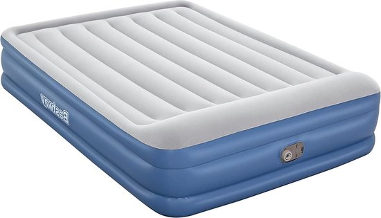 TriTech Vento air mattress with integrated electric pump Double XL-Mid 203 x 152 x 46 cm - Comfortable sleep