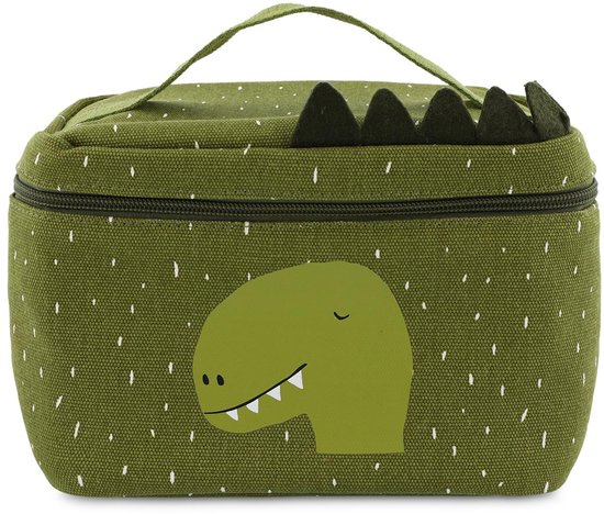 Trixie Lunchtas - Mr. Dino - Koeltas voor kinderen - Met naamlabel - Thermische Tas voor Lunch - Groen van Merkloos