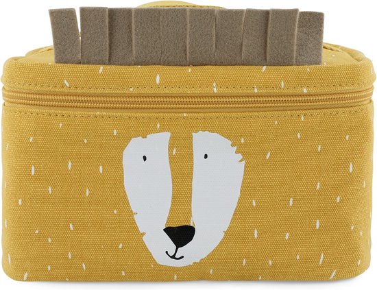 Trixie Lunchtas - Mr.Lion - Koeltas voor kinderen - Met naamlabel - Thermische Tas voor Lunch - Geel - Leeuw van Trixie