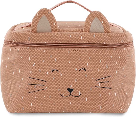 Trixie Lunchtas - Mrs. Cat - Koeltas voor kinderen - Met naamlabel - Thermische Tas voor Lunch - Roze - Kat van Trixie