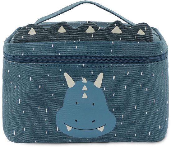 Trixie Lunchtas - Mr.Triceratops - Koeltas voor kinderen - Met naamlabel - Thermische Tas voor Lunch - Blauw - Dino van Trixie