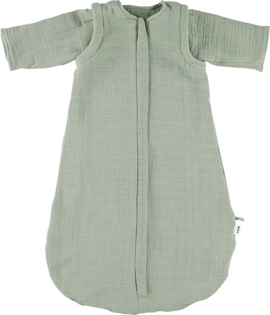 Trixie Slaapzak - Bliss Olive - Tussenseizoenslaapzak Baby - 70cm - Trappelzak - Geschikt voor in de autostoel van Trixie