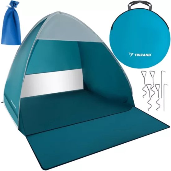 Trizand Pop-Up Strandtent 200x150x110 cm - Ruim, Lichtgewicht en Beschermend van Trizand
