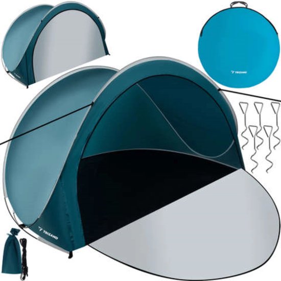 Trizand Pop-up Strandtent: Ideaal voor Gezinnen, Gemakkelijk en Veilig van Trizand