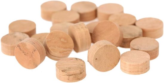 Trompet Kurk Pads - Klep Onderdelen - Muziek Instrument Reparatie - Zelfklevend - 9.5mm Diameter - Natuurlijk
