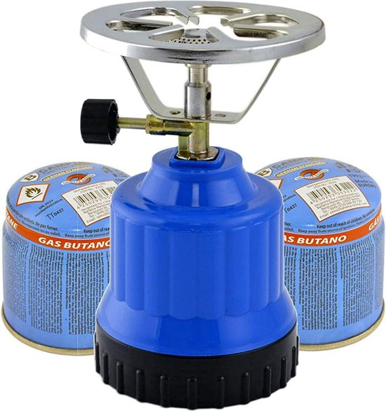 TronicXL ECO gasfornuis campingfornuis gaskoker camping butaangasbrander 2 stuk Set van TronicXL