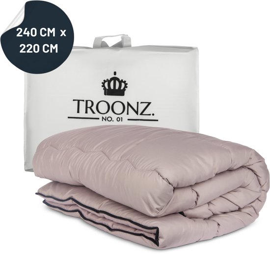 Troonz Dekbed Dreamscape 240 x 220 cm - Tweepersoons Dekbed Zonder Overtrek - Taupe - Zomerdekbed & Winterdekbed - Hoesloos dekbed - Dekbed zonder hoes van Troonz