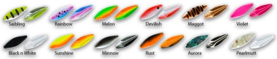 Trout Master Incy Inline Spoon 1.5g - Kleur : Caribbean UV van Trout Master