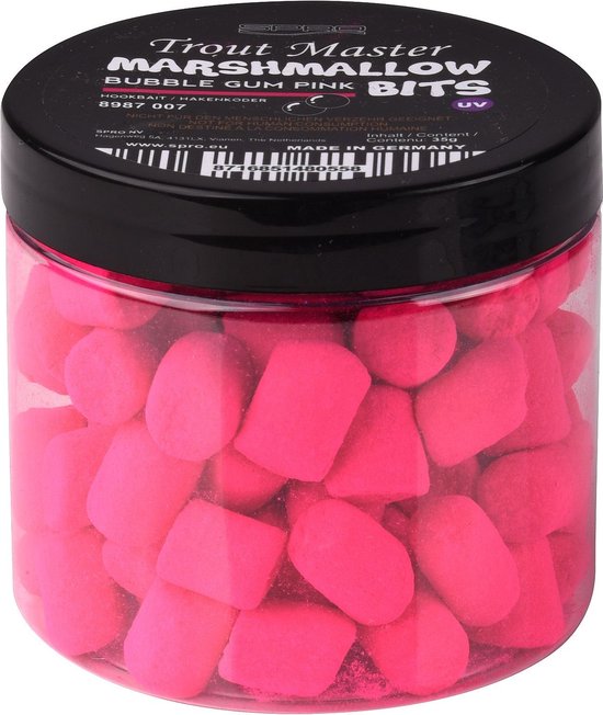 Trout Master Marshmallows (35g) - Kleur : Bubble Gum Pink van Trout Master