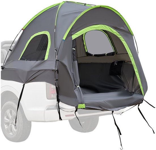 Trucktent - Pick-up tent - Past op laadbakken van 195-204,3 cm - Waterdicht - Dubbele ramen - Met opbergtas - Geschikt voor 2-3 personen