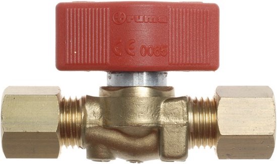 Truma kraan knelkoppeling 8 mm watersport K8 messing van T