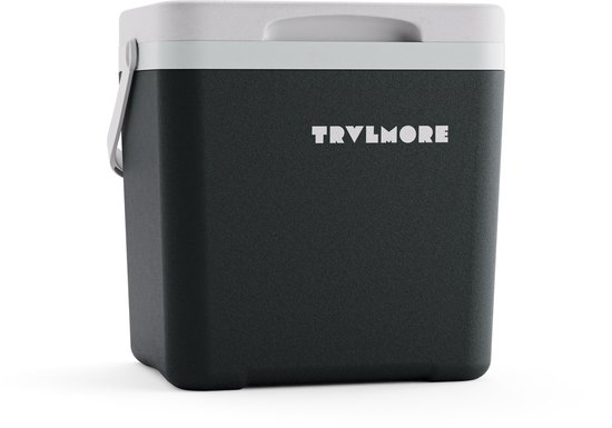 TRVLMORE Koelbox 7L - 38 Uur Koeling - Frigobox - Inclusief 2 Koelelementen - Koelbox Klein - Antraciet van Merkloos