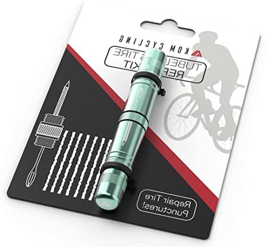 Tubeless Band Reparatie Kit - Fietsband Reparatie - Lekke Banden Herstellen - Lichtgewicht Aluminium - 8 Stuks Plakkers - 8 Kleuren