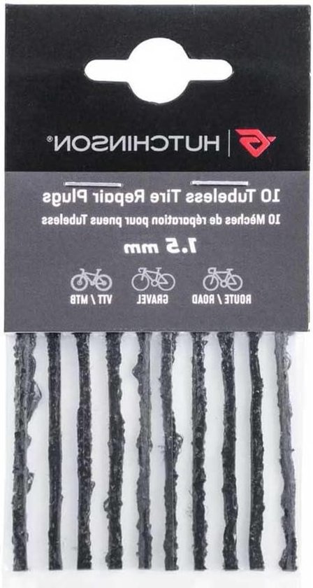 Tubeless Banden Reparatie - Fietsbanden Set - Lekke Banden Herstellen - Universele Toepassing - 10 Stuks - Zwart